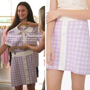 Maje Jimmy Gingham Check Mini Skirt ASO Belly The Summer I Turned Pretty